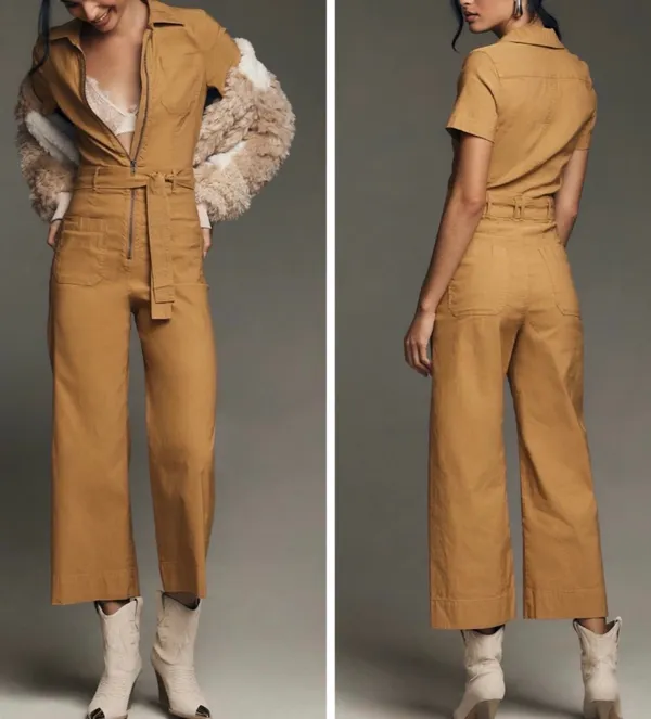 Anthropologie Maeve The Colette Weekend Zip Front Jumpsuit, Size 4 - Image 2