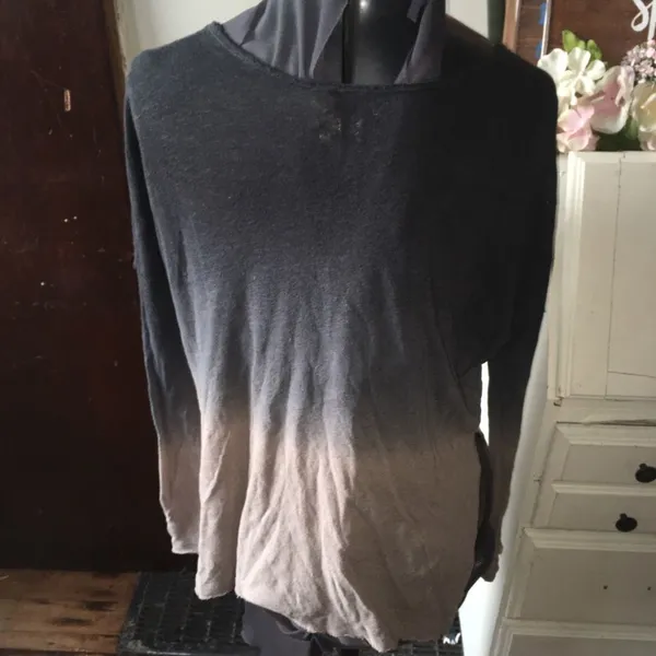 We the Free flowy ombré dipped long sleeve top - Image 2