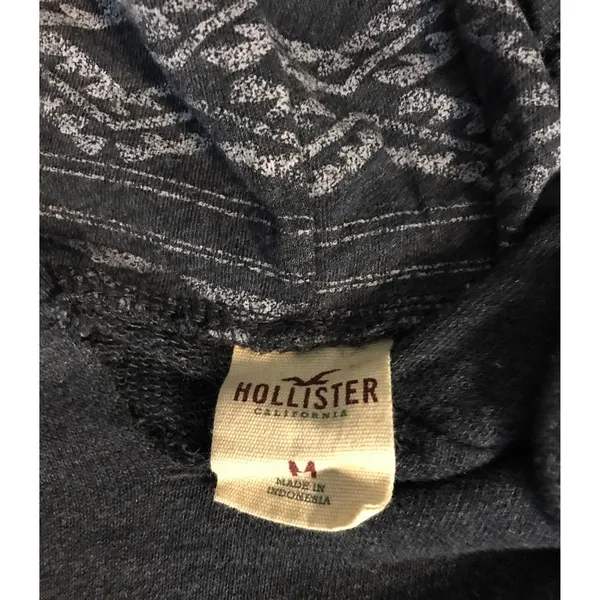 Hollister Navy Hoodie M Unisex Preppy Utility Cozy Comfy Classic Preppy Nautical - Image 8