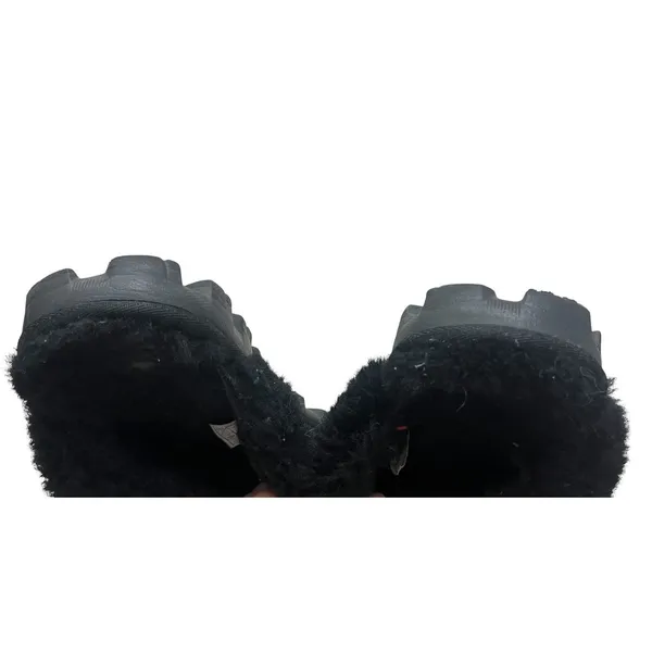 UGG Coquette Women’s Black Suede Shearling 9 Lined Slip-On Slippers US - Image 4