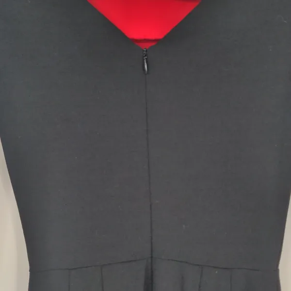 Amanda‎ Uprichard Women's Racer Dress Size P Petite Red Black Mini 3/4 Sleeve - Image 14