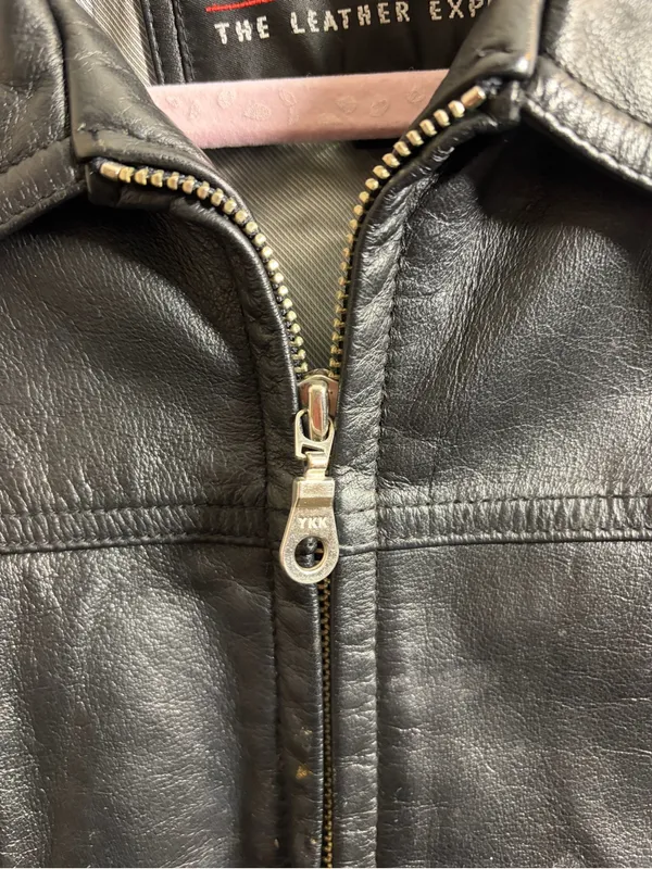 Wilsons Leather Women’s Black Leather Zip Jacket XL - Image 2