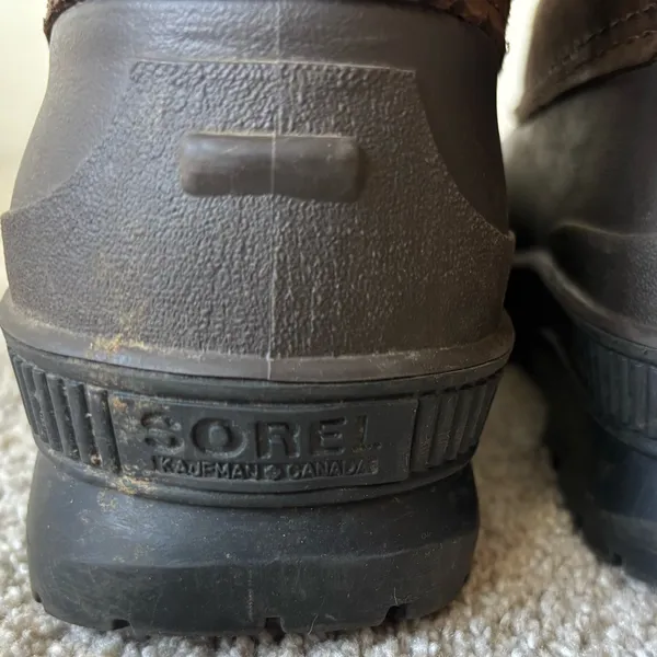 Sorel Kaufman Womens Winter Duck Boots Rubber Leather Insulated Fleece Liner - Image 7