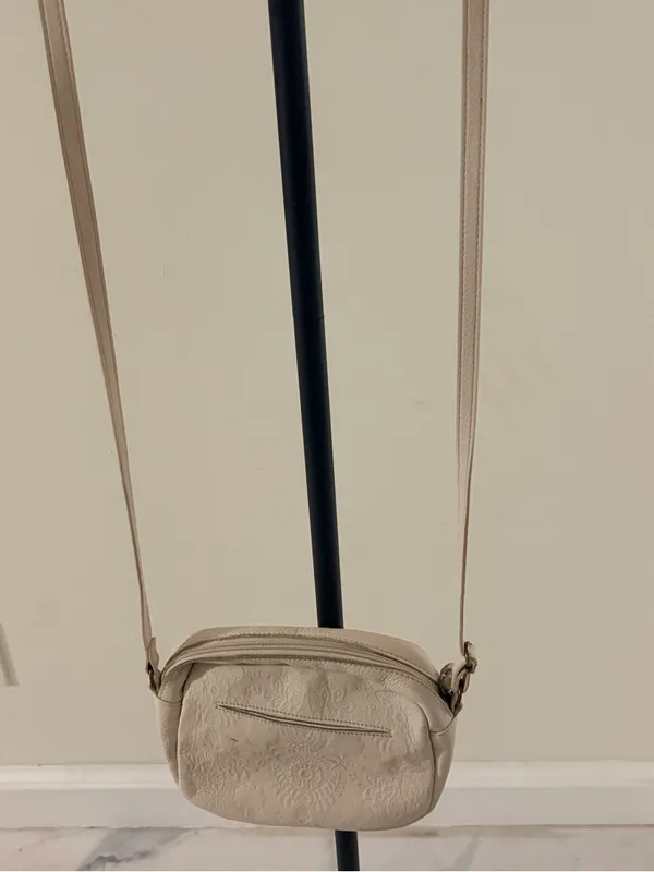 The Sak Beige Embossed Crossbody Bag - Image 6