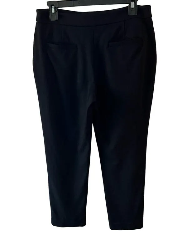 Ralph Lauren LRL Black Label Knit Viscose Blend Ankle Pants Sz M Stretch - Image 2