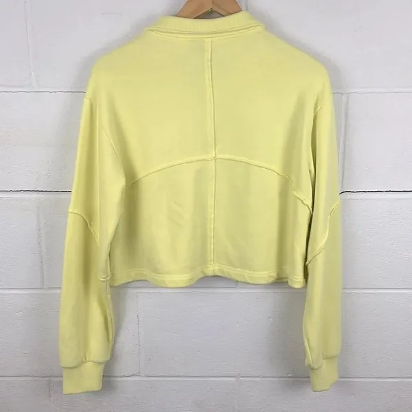 Sweaty Betty revive lounge cropped half zip pullover sweatshirt - Image 3