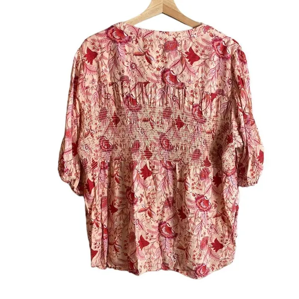Knox rose smocked floral bohemian top - Image 3