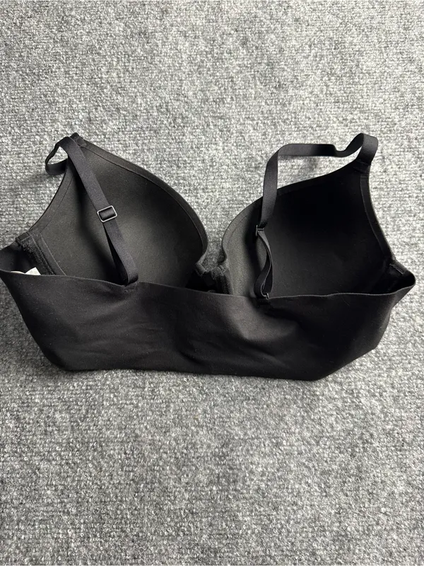 Smoothez by Aerie Womans 36B Black plunge Seamless T-Shirt Bra - Image 3