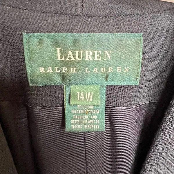 Lauren Ralph Lauren Black Wool‎ Blazer - Image 5