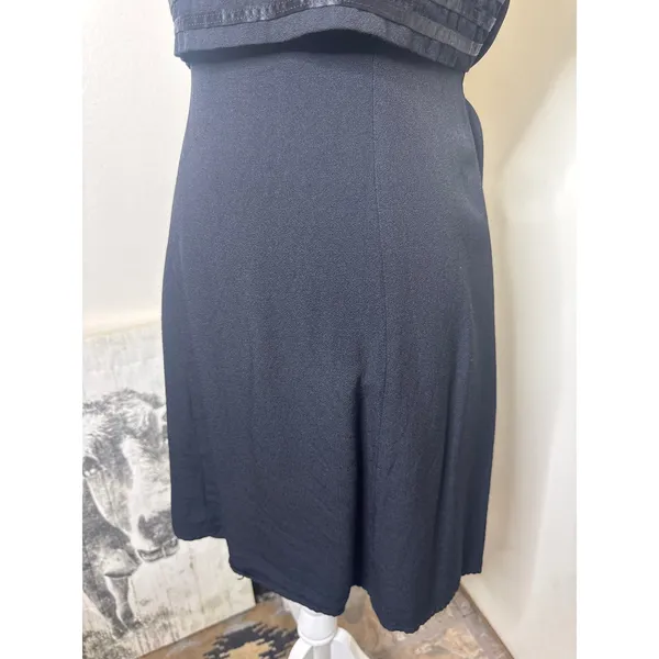 Vintage 90s Byer Studio California Black Mini Dress - Size 10 (Fits Smaller) - Image 3