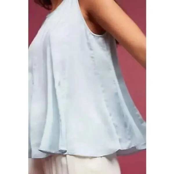 ✨Anthropologie eri + ali Sky Blue swing tank Small✨ - Image 4