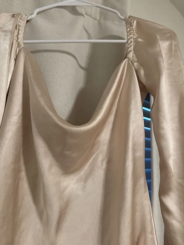Princess Polly Dress Mini Silky Champagne - Image 4