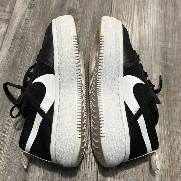 Nike Court Vision Alta TXT Size 7.5 Black/White Shoes Women CW6536-001 - Image 8
