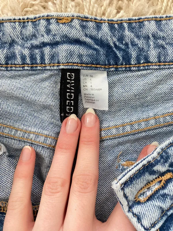 H&M Divided Ripped High Waisted Denim Jean - Image 5