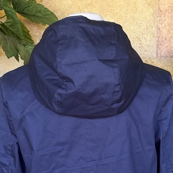 Hunter Women’s Wind & Water Resistant 100% Cotton Raincoat Hooded Jacket Size XS - Image 11