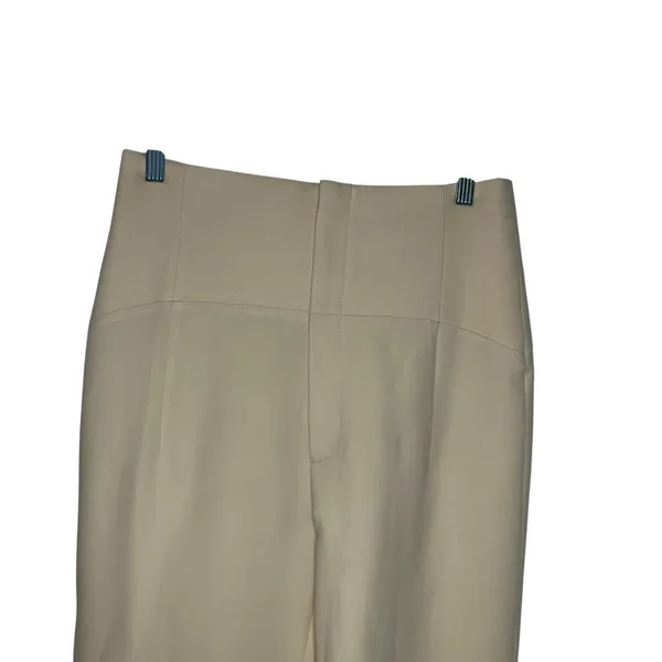 Zara‎ Beige Straight Leg High Waisted Polyester Dress Pants Women Size Medium - Image 2