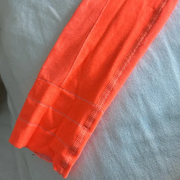 FREE PEOPLE MOVEMENT NEON ORANGE FULL‎ LENGTH WORKOUT LEGGINGS Size XS - Image 3