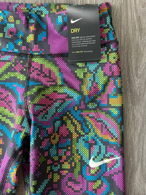 Nike Multi-Color Pixel Activewear Leggings - Image 2