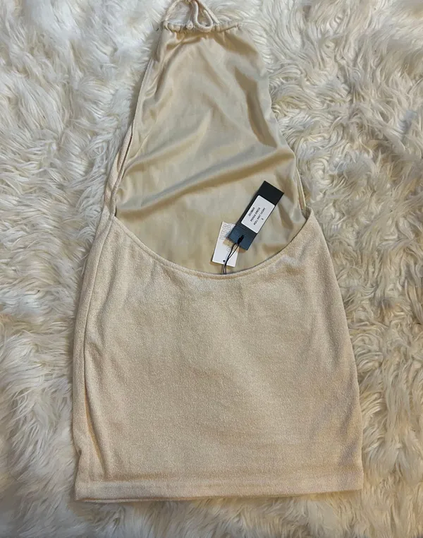 Motel Perga Mini Dress In Ivory, S - Image 4