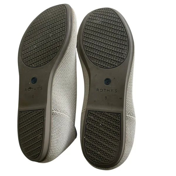 Rothy’s The Flat Round Toe Shoe Sz 8 Stretch Slip On Comfort Gray - Image 7