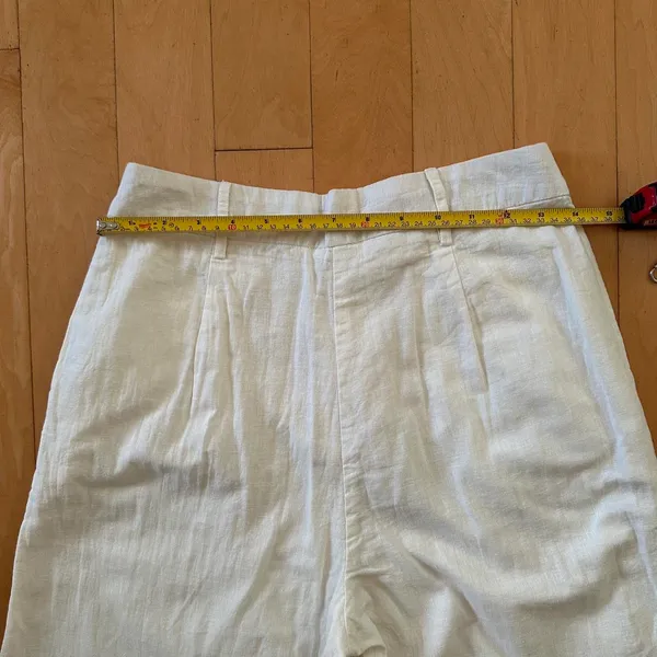 Princess Polly Sofi natural white cotton pants - Image 5