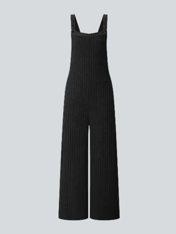 Halara | NWT Ribbed Knit Pockets Casual Overalls | Size - Image 4