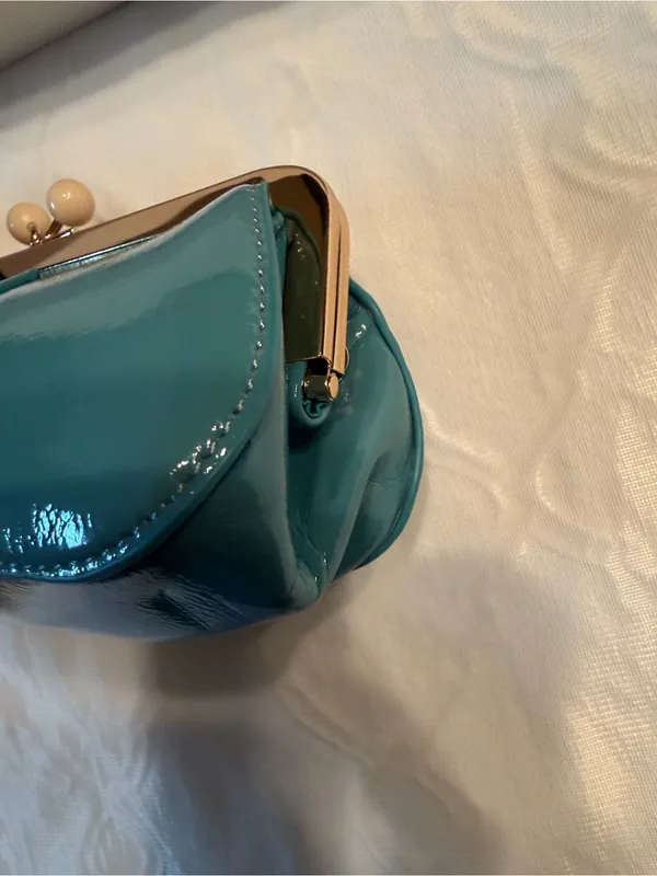 Miu Miu Blue Mini Pochette/Cross - Image 10