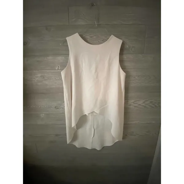 Amanda‎ Uprichard cream top blouse small high low - Image 2