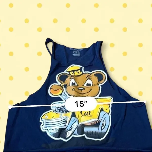 Champion UC Berkeley Oski the bear cropped tank - Image 4
