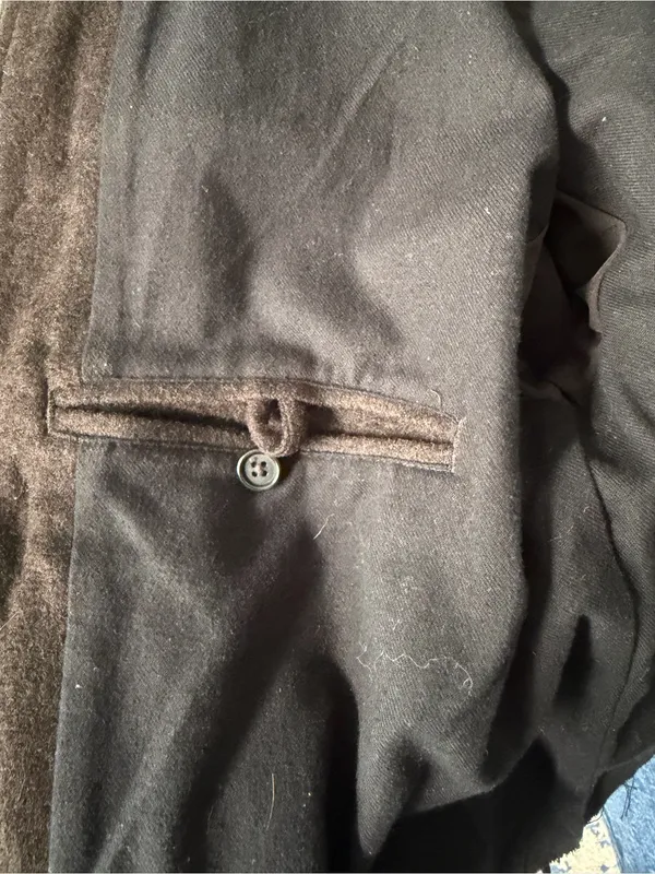 Brown Cropped Button-Front Jacket - Image 3