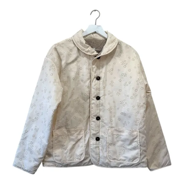 Carve Designs Reversible Quilted Jacket Gray Cream Floral Size S Lightweight - Image 7