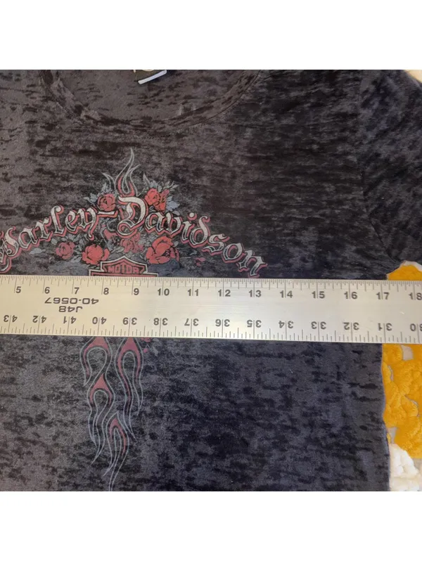 Harley-Davidson Woman’s XL St. Petersburg Florida Mineral Wash Motorcycle Tee - Image 8