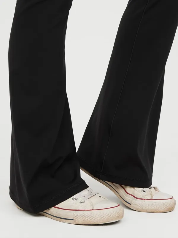 OFFLINE By Aerie Real Me High Waisted Crossover Flare black Legging - Image 5