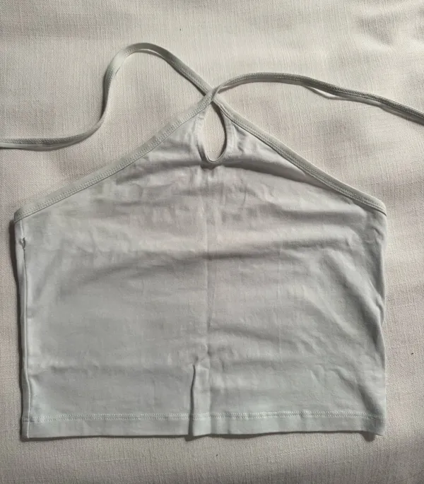 Aritzia Sunday Best White Halter Top - Image 2