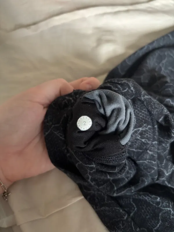 Black Patterned Lululemon Leggings - Image 4