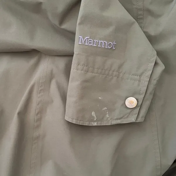Marmot Lea Jacket Small Olive Green Hooded Raincoat - Image 6