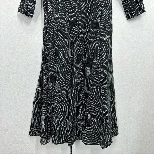 Madewell Tie-Waist Midi Dress in Dot Blouson Shirt Dress Button Down Casual NWT - Image 10