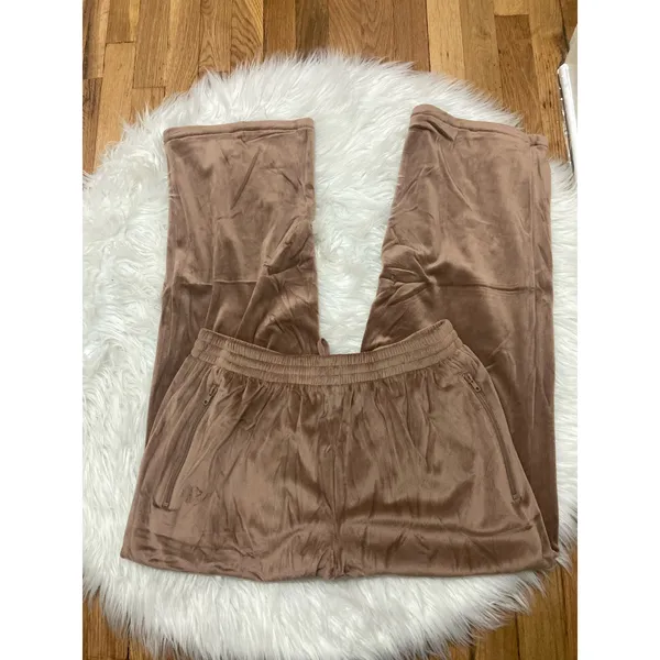 SKIMS Size Large Velour Track Pant in Sienna Women’s Lounge Sweat Pants NWT - Image 7