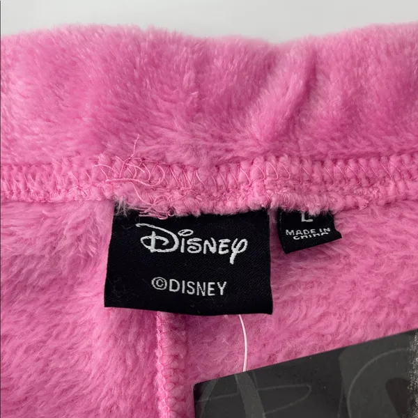 Disney Pink Fleece Shorts with Cat Design - Image 4