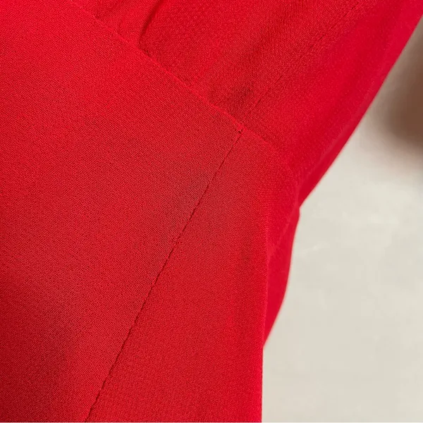 Revolve Dress Privacy‎ Please Red Lobster Asymmetrical Sz XS Ruffle Gown NO BELT - Image 8