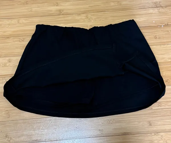 American Eagle Womens Black Large Skort With Slit Mini Skirt - Image 2