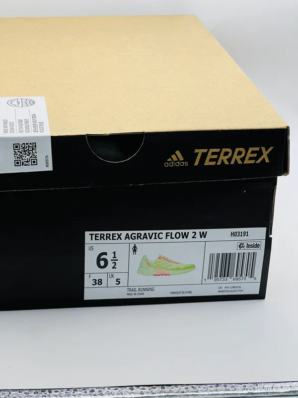 Women’s Terrex Agravic Flow 2 Trail Running Shoes Pulse Lime Turbo Sz 6.5 - Image 3