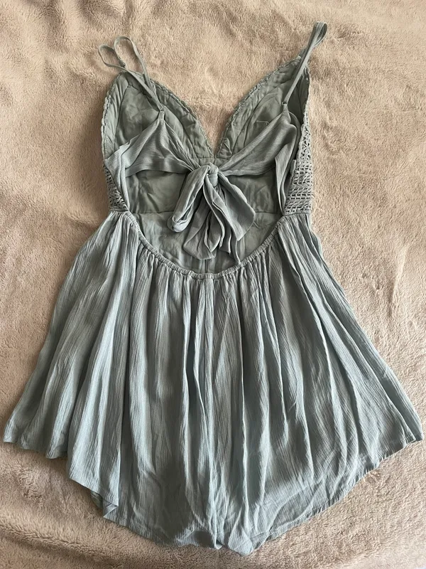 American Threads Blue Flowy Romper - Image 2