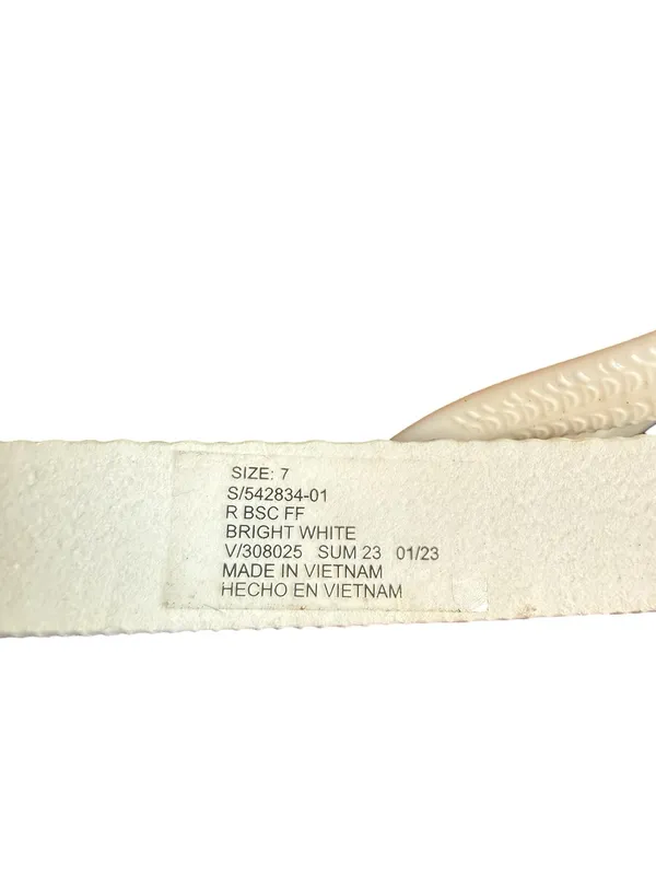 GAP White Flip Flop Sandals with Gold Logo - Image 3