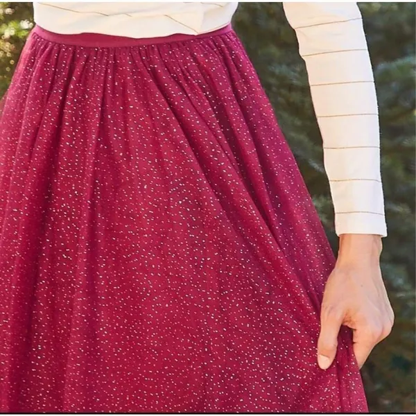 Matilda Jane Moments with You Sparkle City flowy boho M skirt - Image 3