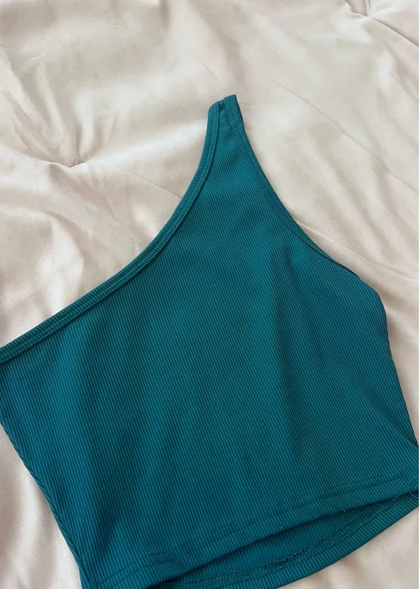 Navy Crop Top Forever 21 - Image 2