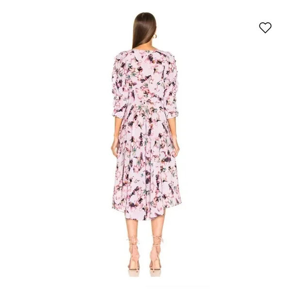 IRO Liky Floral Ruffle Midi Dress - Image 5