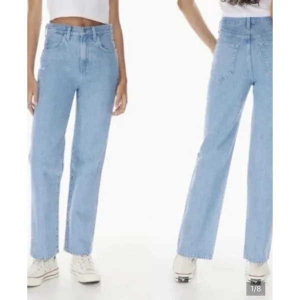 Sunday Best Aritzia Jeans Sz 8 Cowboy Light Blue Straight Leg Jeans - Image 2