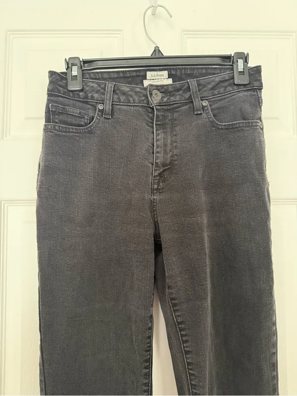 L.L. Bean Straight-Leg Jeans - Black Wash - Image 4