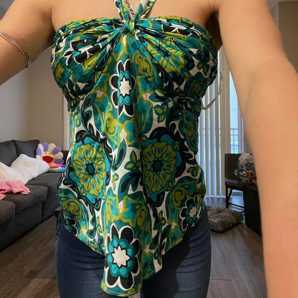 Ann Taylor floral halter top - Image 4